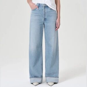 Agolde Dame Wide leg jeans in Showdown